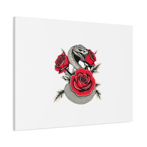 Matte Stretched Canvas - Snake Wall Art