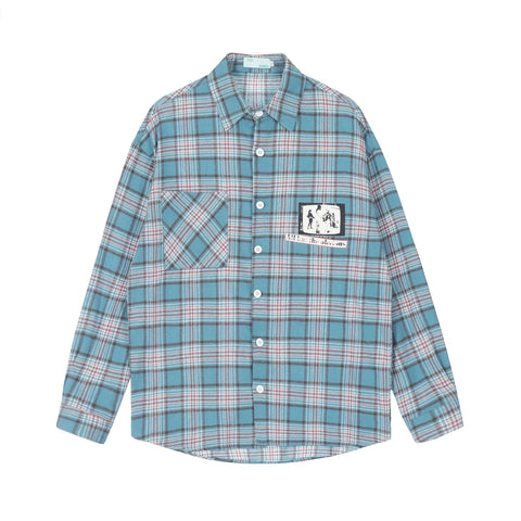 Men's Oversized Plaid Flannel Shirt