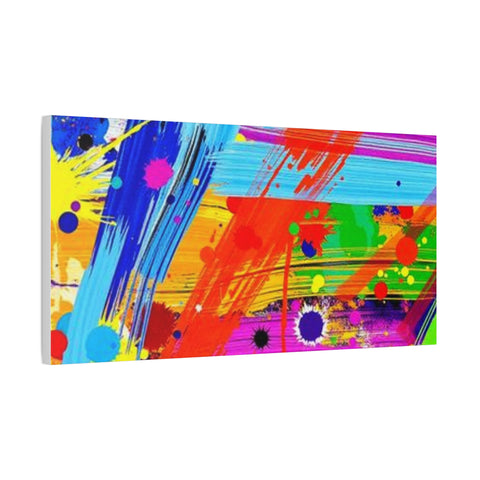 Abstract Color Splash Canvas Print — Vibrant Modern Wall Art