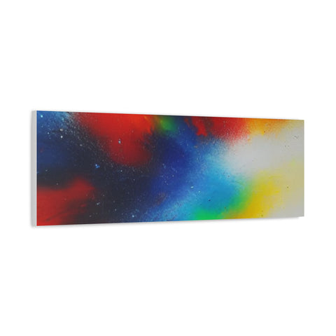 Abstract Color Burst Canvas Print — Vibrant Stretched Matte Wall Art
