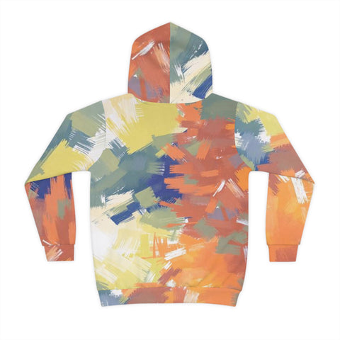 Kids Abstract Brushstroke Hoodie