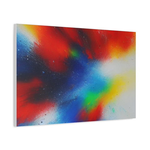 Abstract Color Burst Canvas Print — Vibrant Stretched Matte Wall Art