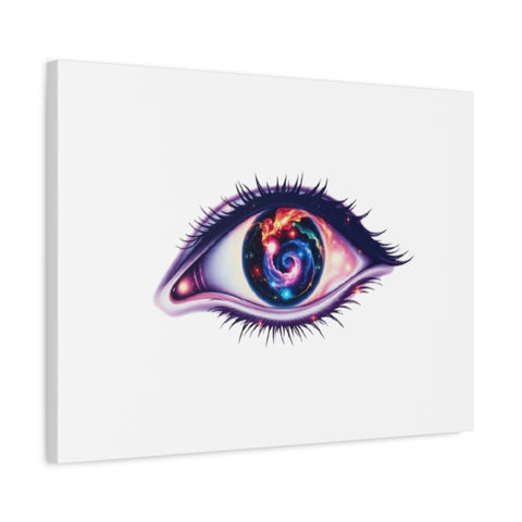 Cosmic Eye Canvas Print — Galaxy Eye Matte Stretched Wall Art