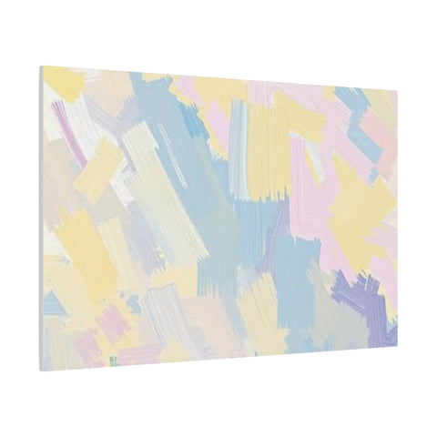 Pastel Abstract Brushstroke Canvas Wall Art