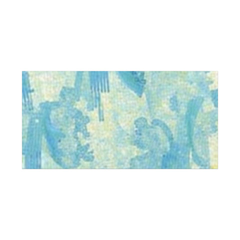 Abstract Aqua Brushstroke Canvas Print — Coastal Blue Wall Art