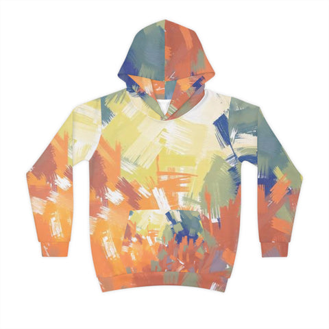 Kids Abstract Brushstroke Hoodie