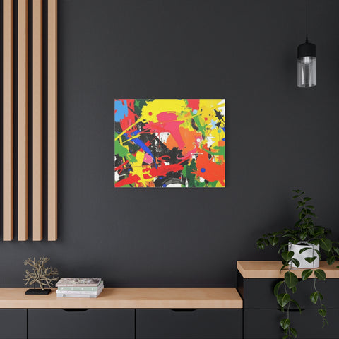 Abstract Art Matte Stretched Canvas — Modern Wall Decor