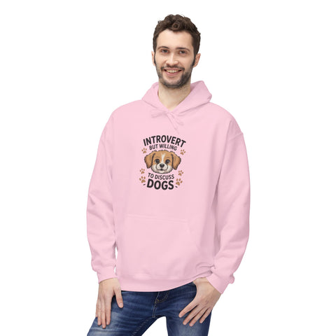 Introvert But Willing To Discuss Dogs Hoodie — Cute Dog Lover Pullover