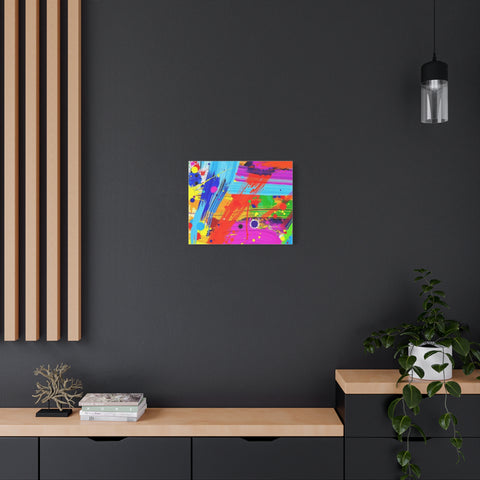 Abstract Color Splash Canvas Print — Vibrant Modern Wall Art