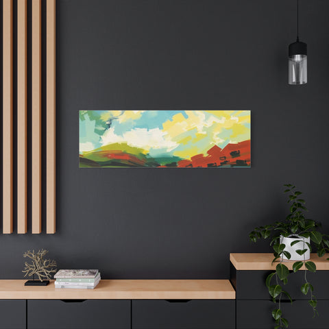 Abstract Colorful Landscape Canvas