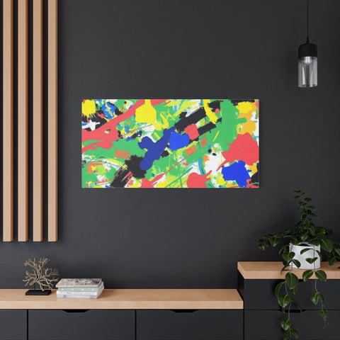 Abstract Color Splash Canvas Print — Vibrant Modern Wall Art