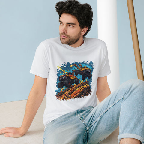 Monster Truck Jump T-Shirt — Off‑Road Stunt Graphic Tee for Kids & Fans