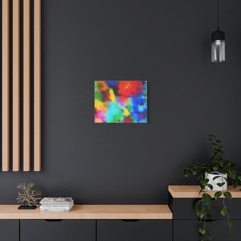 Abstract Color Burst Canvas Print — Vibrant Stretched Matte Wall Art