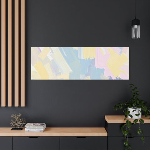 Pastel Abstract Brushstroke Canvas Wall Art