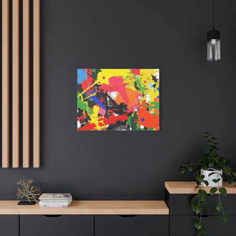 Abstract Art Matte Stretched Canvas — Modern Wall Decor