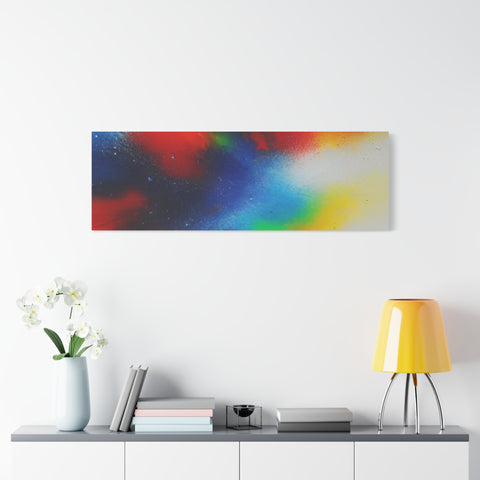Abstract Color Burst Canvas Print — Vibrant Stretched Matte Wall Art