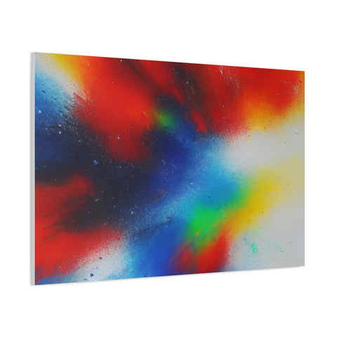 Abstract Color Burst Canvas Print — Vibrant Stretched Matte Wall Art