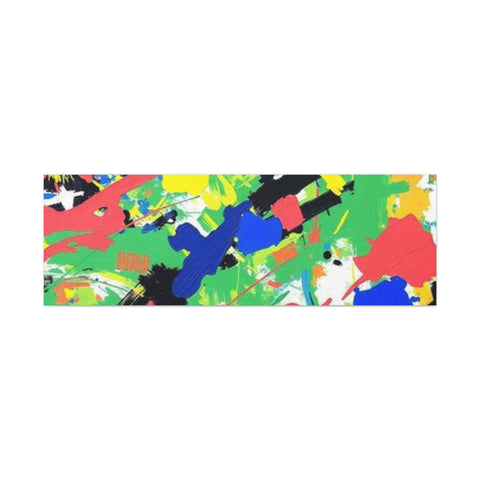 Abstract Color Splash Canvas Print — Vibrant Modern Wall Art