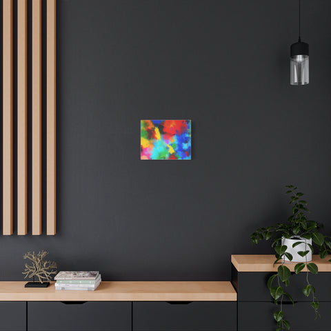 Abstract Color Burst Canvas Print — Vibrant Stretched Matte Wall Art