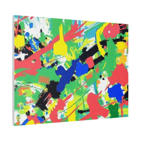 Abstract Color Splash Canvas Print — Vibrant Modern Wall Art
