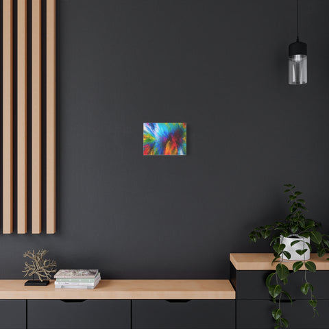 Abstract Color Explosion Matte Canvas Print
