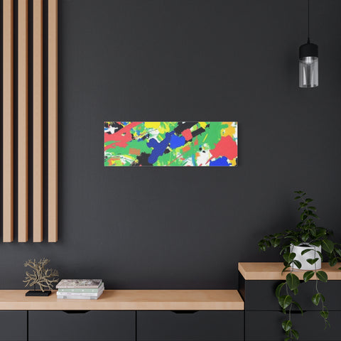 Abstract Color Splash Canvas Print — Vibrant Modern Wall Art