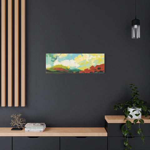 Abstract Colorful Landscape Canvas