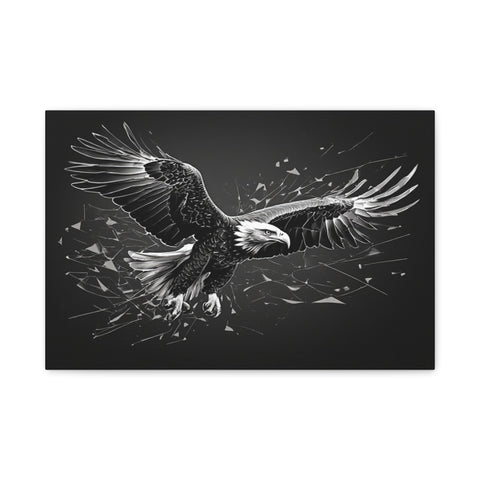 Eagle Matte Canvas Wall Art — Stretched 1.25"