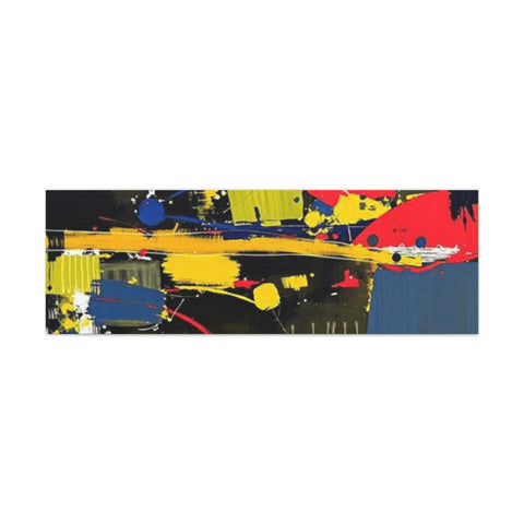Abstract Color Splash Matte Canvas Print — Modern Stretched Wall Art