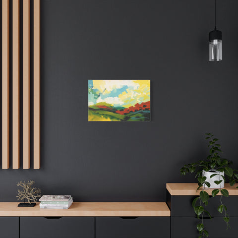 Abstract Colorful Landscape Canvas