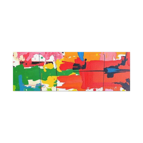 Abstract Color Splash Matte Canvas Print — Vibrant Modern Wall Art