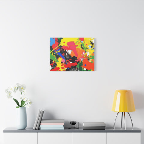 Abstract Art Matte Stretched Canvas — Modern Wall Decor