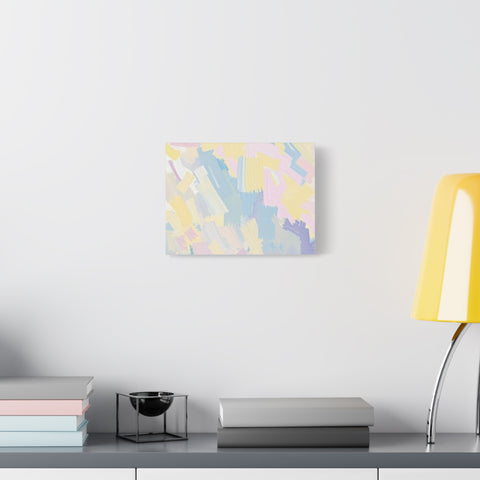 Pastel Abstract Brushstroke Canvas Wall Art
