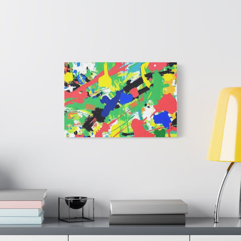 Abstract Color Splash Canvas Print — Vibrant Modern Wall Art