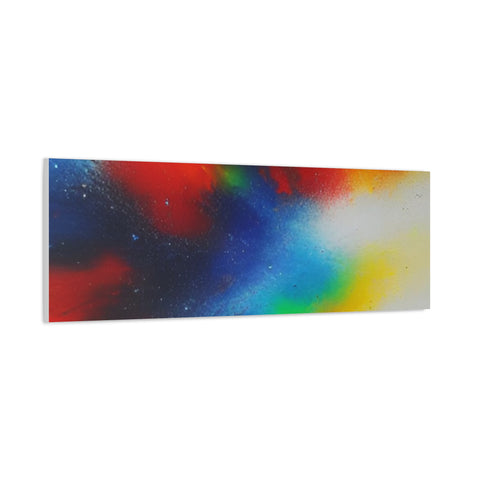 Abstract Color Burst Canvas Print — Vibrant Stretched Matte Wall Art
