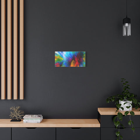 Abstract Color Explosion Matte Canvas Print