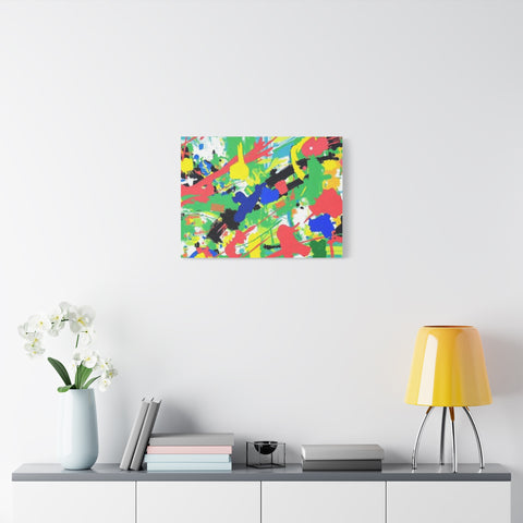 Abstract Color Splash Canvas Print — Vibrant Modern Wall Art