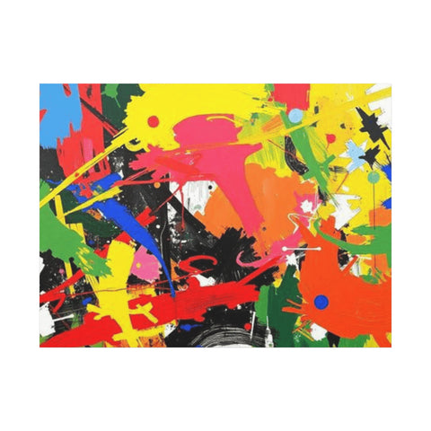 Abstract Art Matte Stretched Canvas — Modern Wall Decor