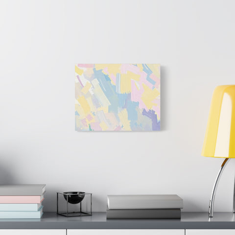 Pastel Abstract Brushstroke Canvas Wall Art
