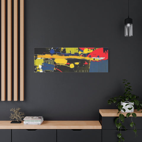 Abstract Color Splash Matte Canvas Print — Modern Stretched Wall Art