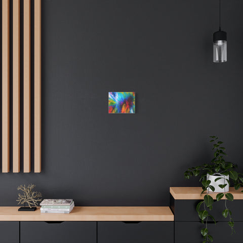 Abstract Color Explosion Matte Canvas Print