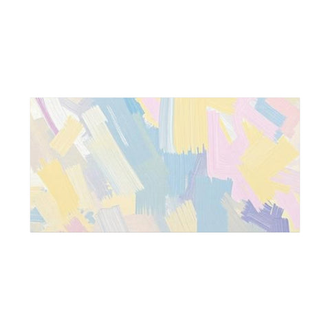 Pastel Abstract Brushstroke Canvas Wall Art