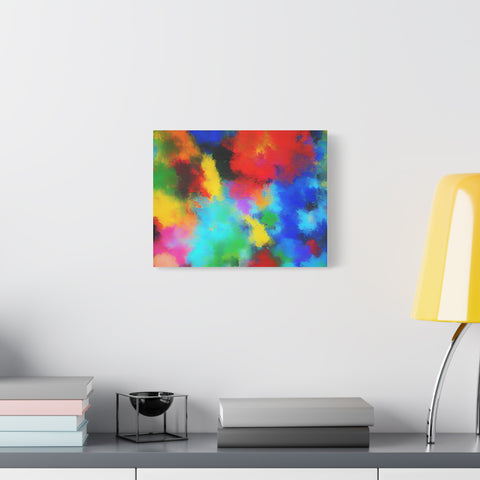 Abstract Color Burst Canvas Print — Vibrant Stretched Matte Wall Art