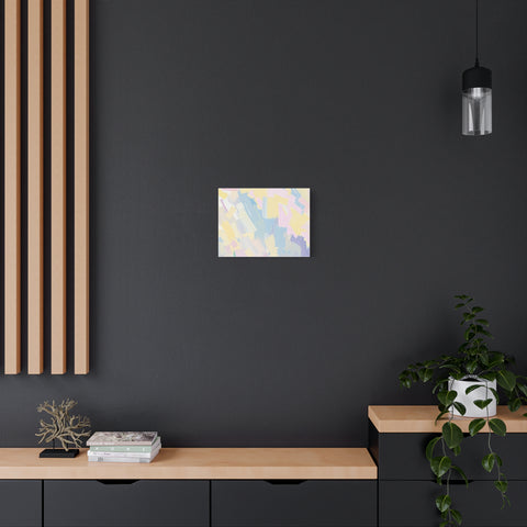 Pastel Abstract Brushstroke Canvas Wall Art