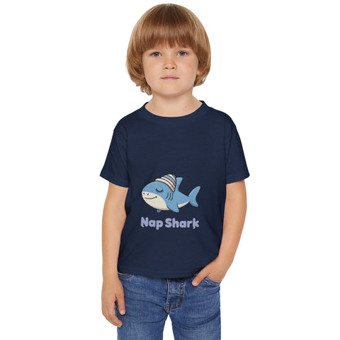 Nap Shark Toddler T-Shirt — Cute Sleepy Shark Tee for Kids