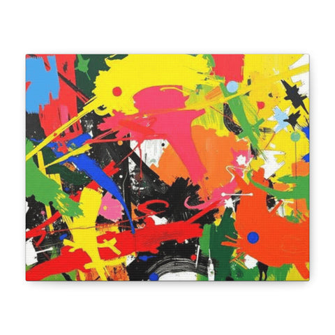 Abstract Art Matte Stretched Canvas — Modern Wall Decor