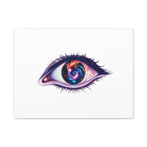 Cosmic Eye Canvas Print — Galaxy Eye Matte Stretched Wall Art