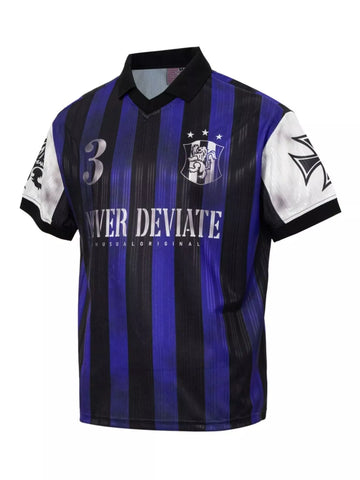 Men's Striped Soccer Jersey T-Shirt
