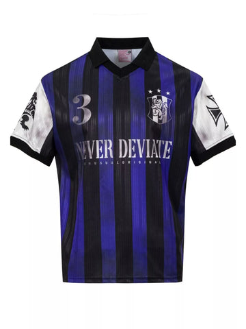Men's Striped Soccer Jersey T-Shirt