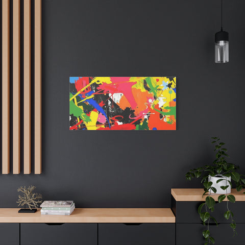Abstract Art Matte Stretched Canvas — Modern Wall Decor